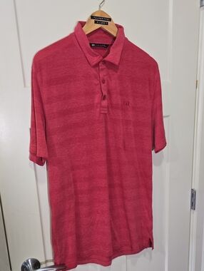 TRAVIS MATHEWS  Coral Short-Sleeve Golf Polo